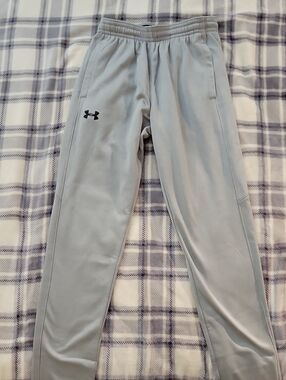 Under Armour Light Gray Performance Track Pants